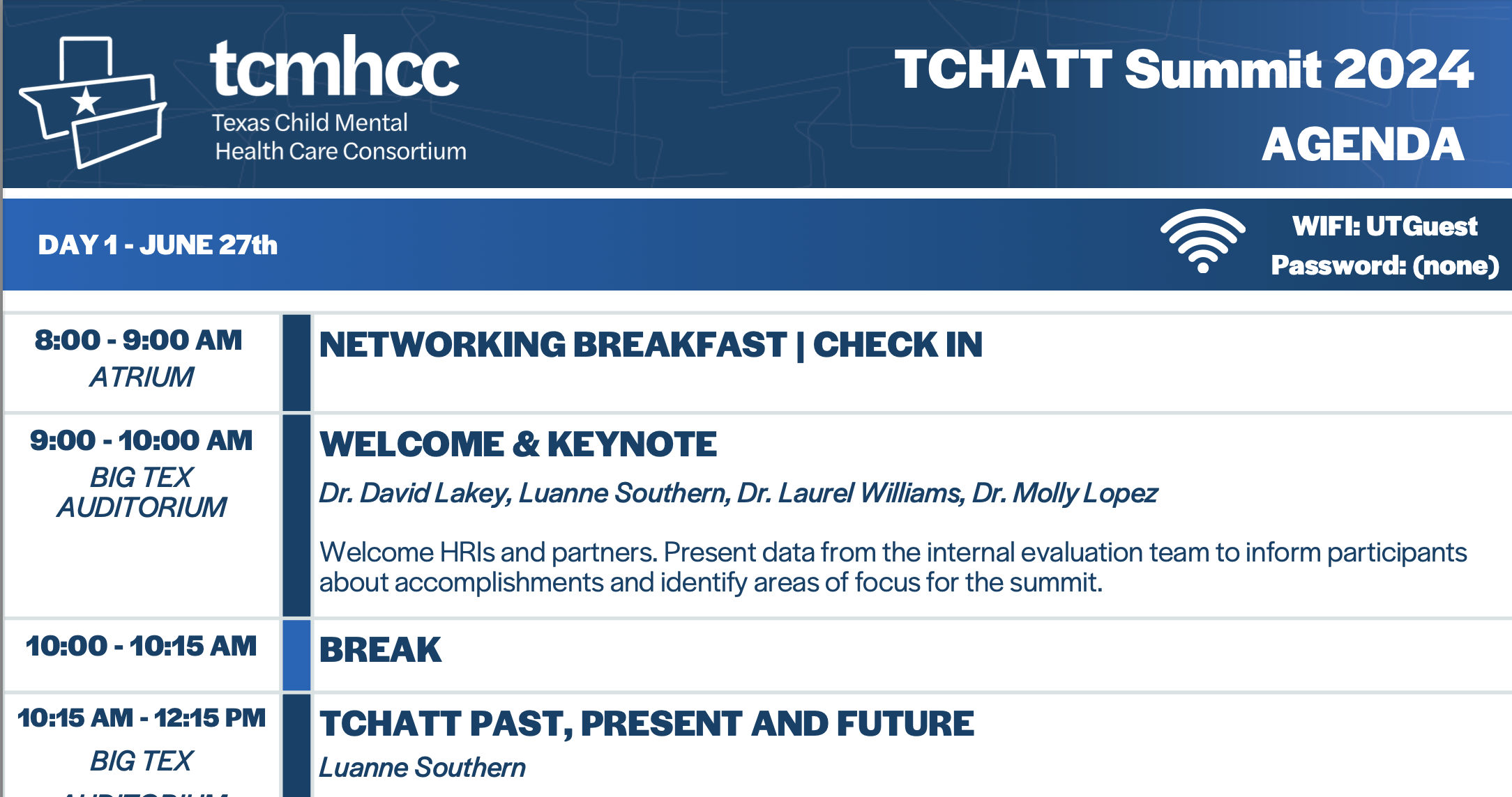 tchatt summit agenda